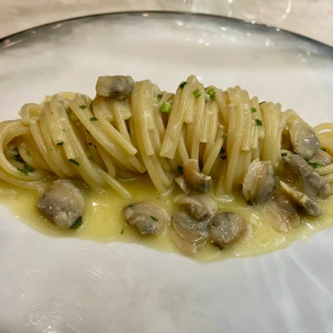 spaghetto ai lupini di Gaeta